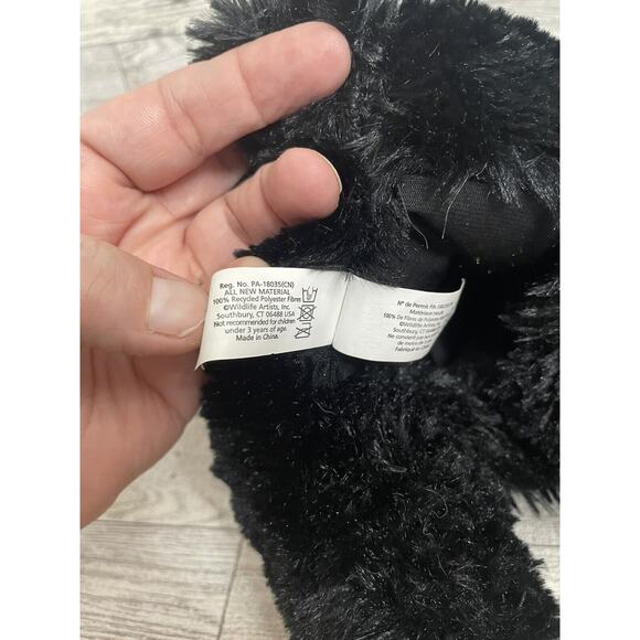 Wildlife Artist Black Bear Plush Hand Puppet Full Body 10” Inch Educational Play - Picture 10 of 10